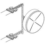 Suporte Aço Galvanizado Canto da Torre ALGcom SCA 03 10 2 36020020003 Frente